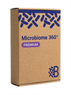 Bacteras „Gut Microbiome 360° Premium“ Heimtestkit mit Branding. Für eine tiefgehende Analyse Ihrer Darmgesundheit – eines der fortschrittlichsten Mikrobiom-Heimtestkits auf dem Markt, das eine detailliertere Auswertung bietet als viele andere Lösungen.